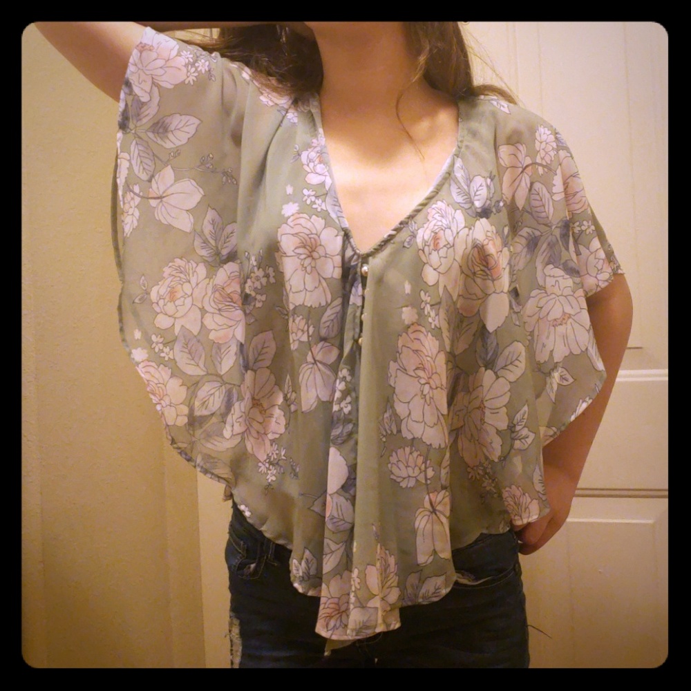 Floral Charlotte Russe top